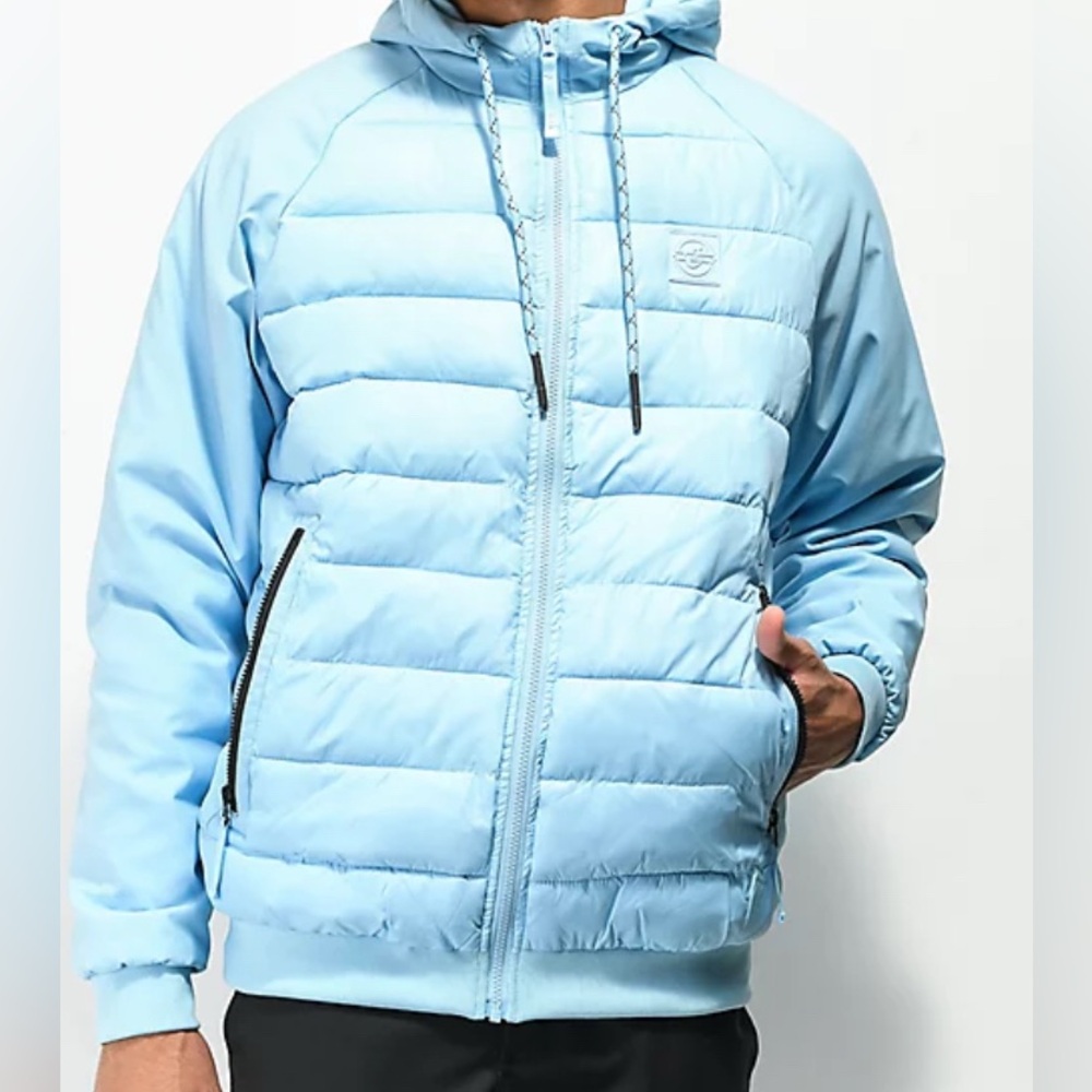 NWT Cookies Carpe Diem Blue Puffer Jacket